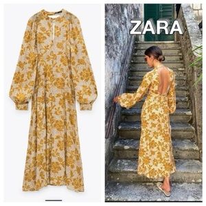 Zara midi floral dress
